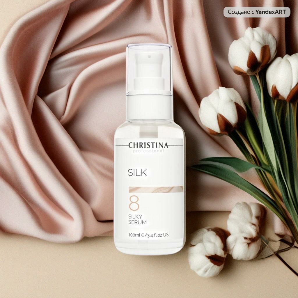 Шелковая сыворотка для выравнивания морщин Christina Silk Silky Serum, 100 мл - фото №7