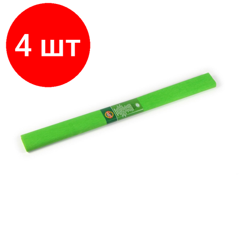 Комплект 4 штук, Бумага цветная крепир в рул 9755 KOH-I-NOOR 2000х500мм св-зел 9755017001PM