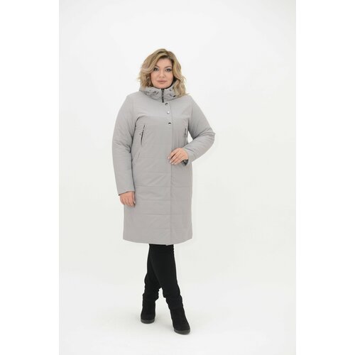 фото Куртка karmelstyle, размер 66, серый