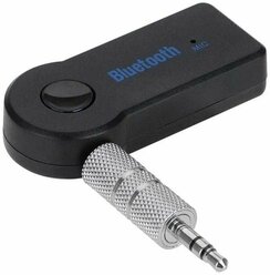 Автомобильный Bluetooth AUX / Bluetooth адаптер для авто / Универсальный с микрофоном , 3.5 мм , чёрный