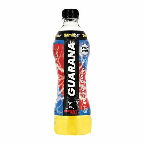 Bombbar, GUARANA Energy drink, 12 бутылок по 500мл (Energy Bull)