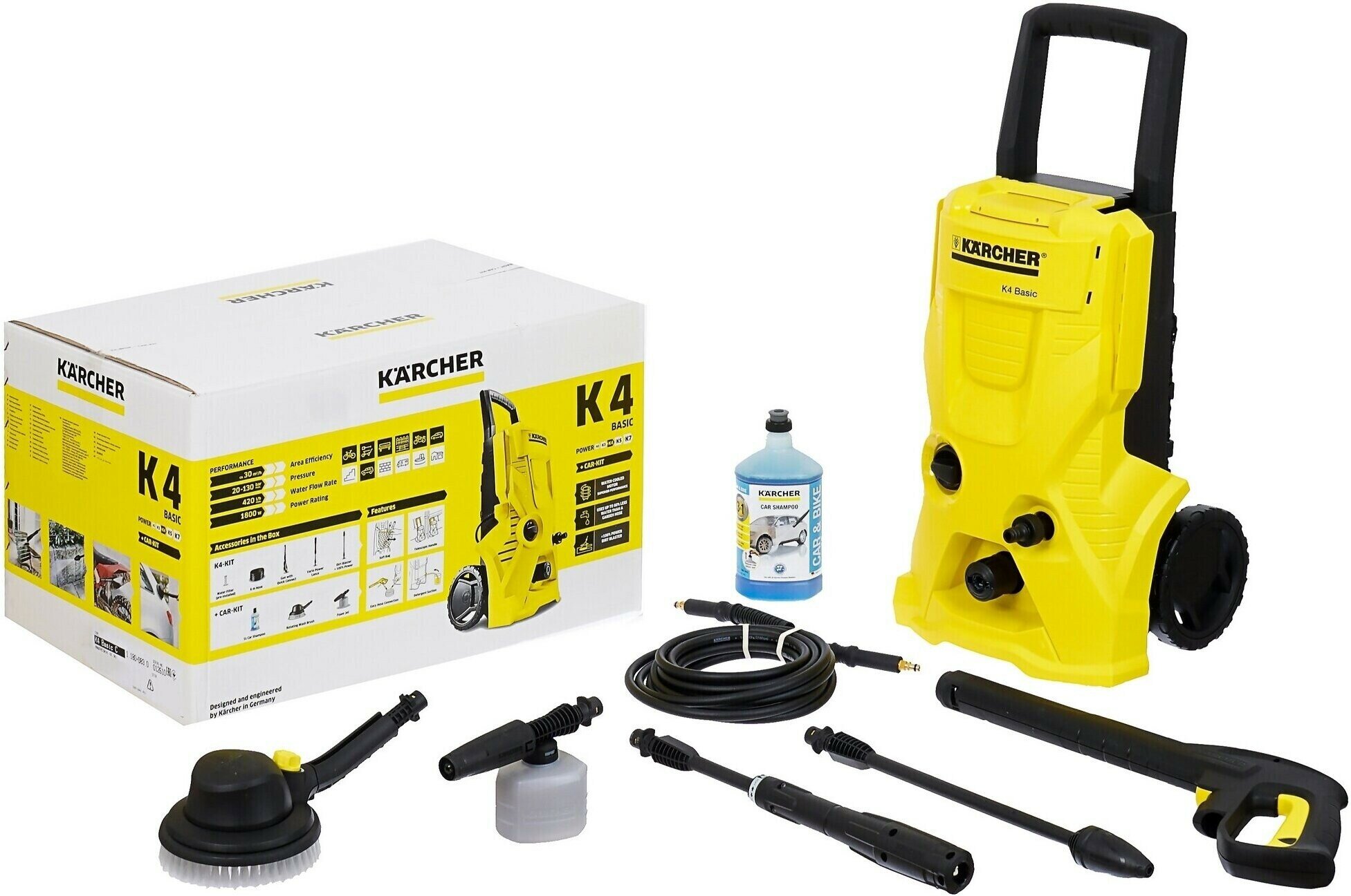 Мойка высокого давления KARCHER K 4 BASIC CAR 1800 Вт 420 л/ч