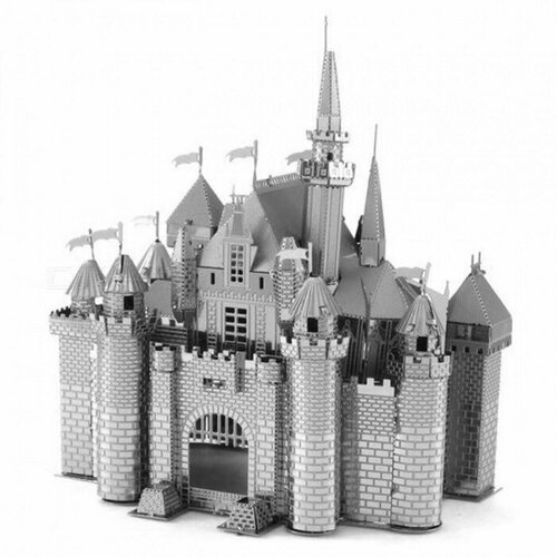 Металлическая сборная 3D модель замка Нойшванштайн/Замок Disney
