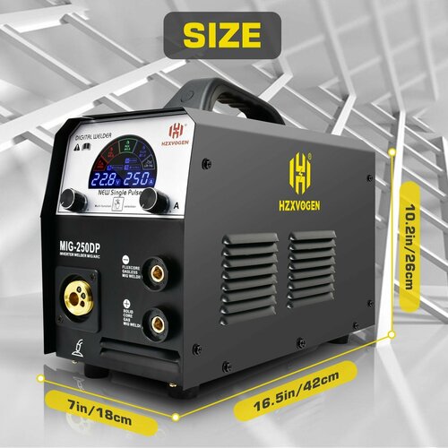 Сварочный аппарат в среде защитного газа HZXVOGEN MIG250DP Сварочный аппарат с одним напряжением 220 В