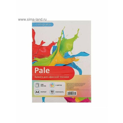 Бумага цветная А4 100 листов 80 гм голубой 751₽