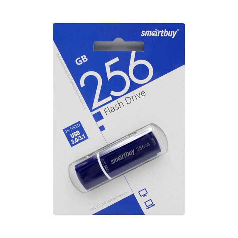 USB-накопитель SmartBuy Crown series USB 3.0 256 ГБ синий