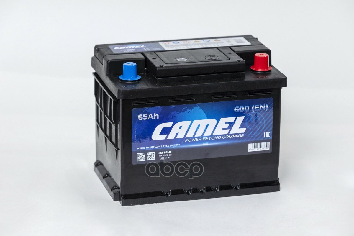 Аккумулятор CAMEL 65Ач EN630 242х175х190 обр/п CAMEL арт. 56559MF