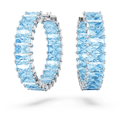 Серьги SWAROVSKI кристаллы Swarovski серебристыйголубой 5600₽