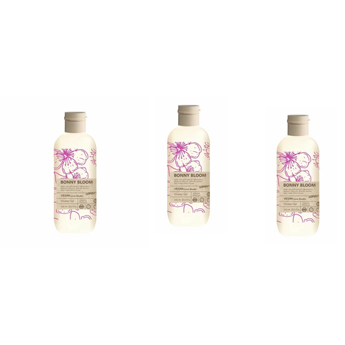 Гель для душа Bonny bloom Vegan Love Studio женский 300мл 3 шт