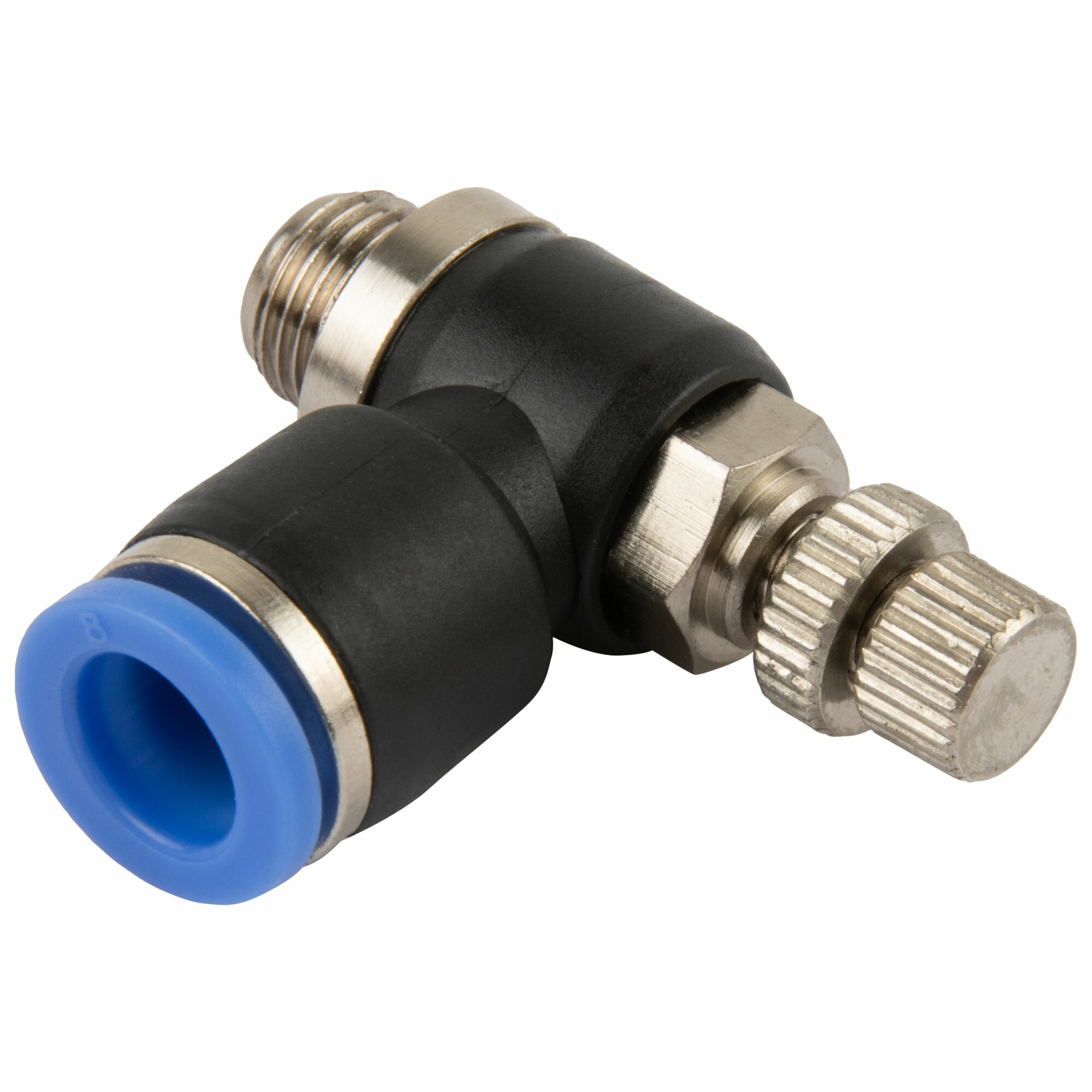 фото Фитинг цанговый с дросселем наружная резьба G1/8" HARRISON HRS-NSE8G01