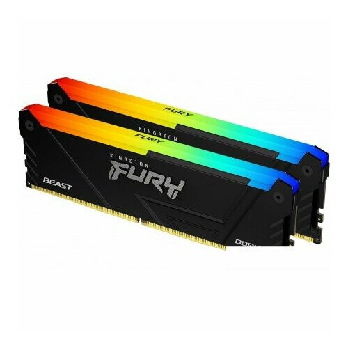 Оперативная память Kingston FURY Beast RGB 2x32ГБ DDR4 3200 МГц KF432C16BB2AK264 2283400₽