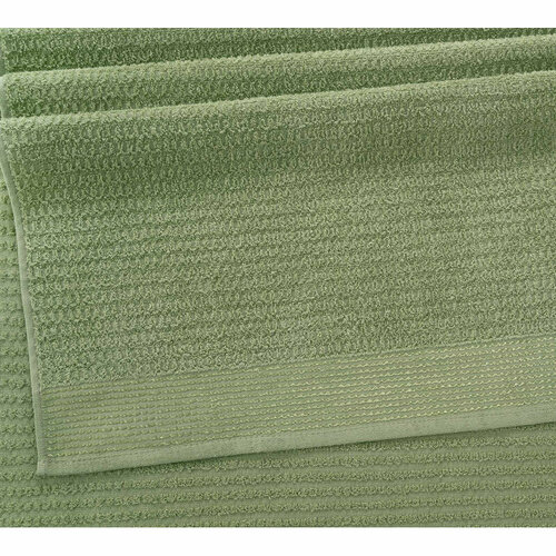 Полотенце 50х80 см махровое (Oqtosh Tekstil) Волна оливковый