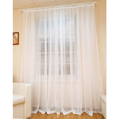 Тюль Кружева Нега-230 высота 210 см ширина 150 см крепление - Лента 649₽