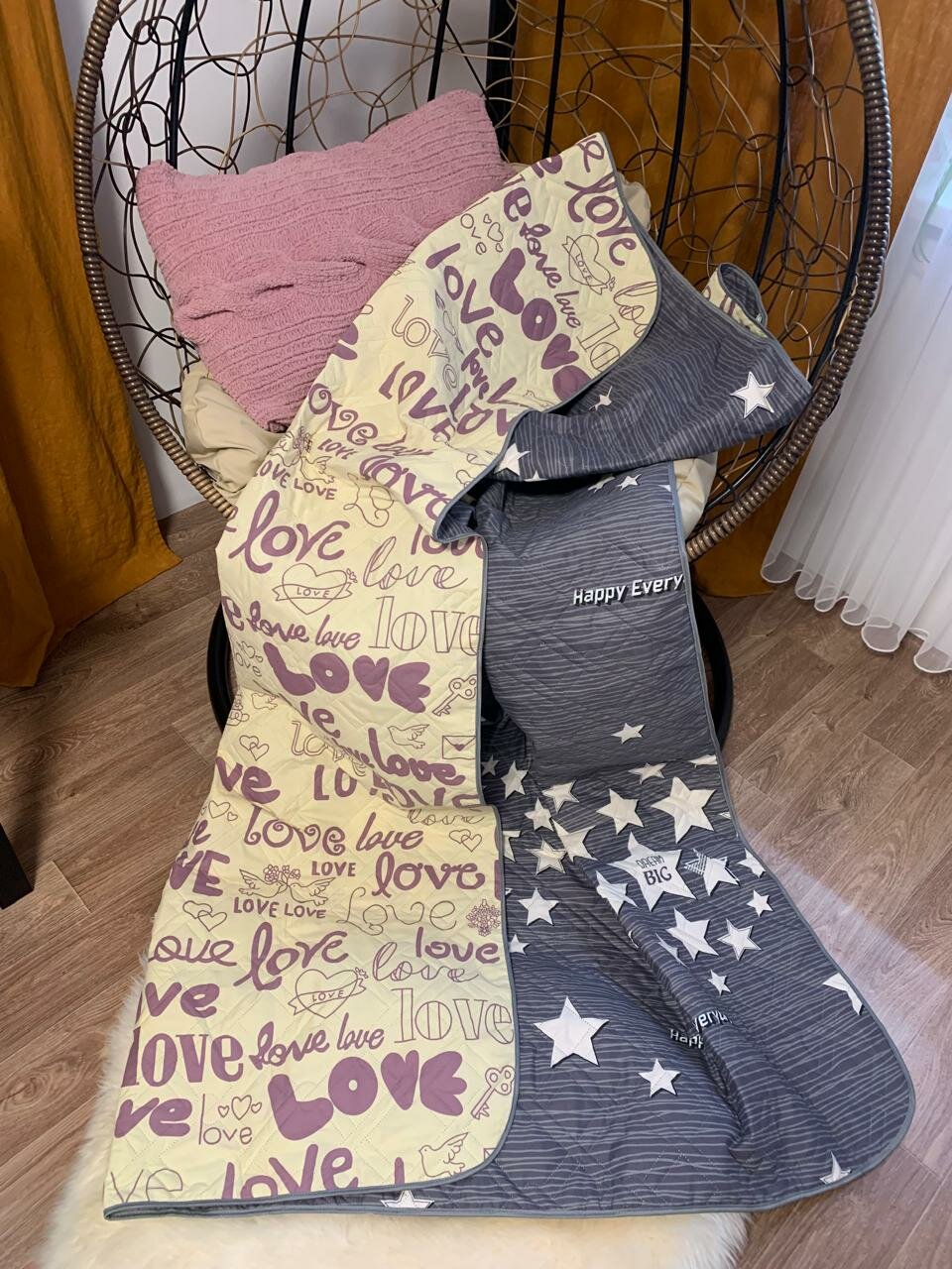 Покрывало на кровать и диван 180х200