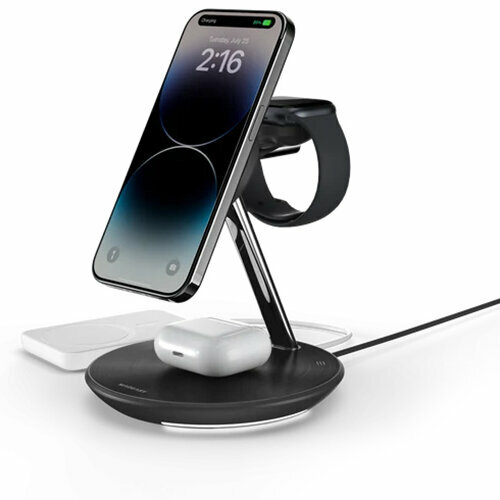 Беспроводное зарядное устройство MAGEASY Power Station Magnetic Wireless чёрная
