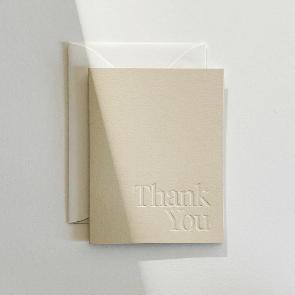 THANK YOU NO. 03 Sand Открытка — фото 1