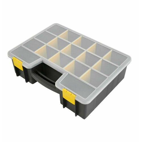 Органайзер глубокий для метизов. Ящик высокий для мелочи, кейс 39х29,5х11 см.