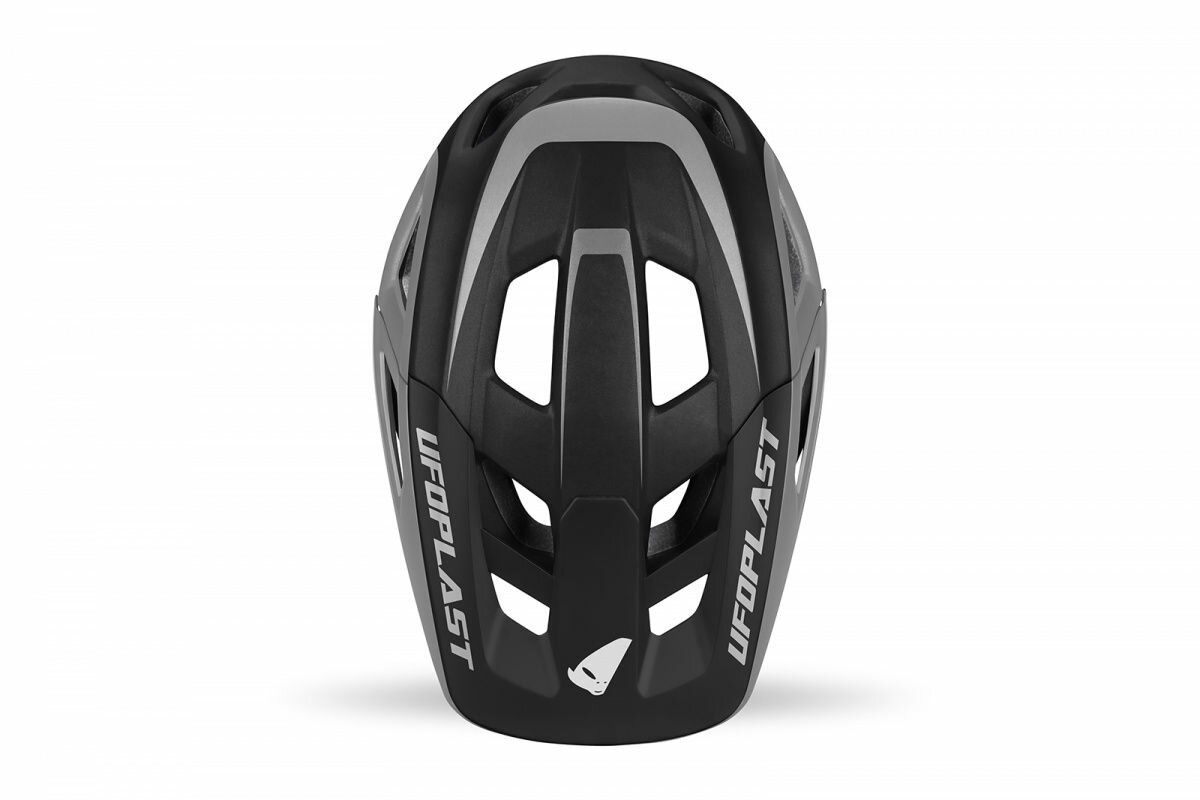 Велошлем UFO Plast Helmet Defcon-Three, Black/Grey, XS/S/M — фото 1