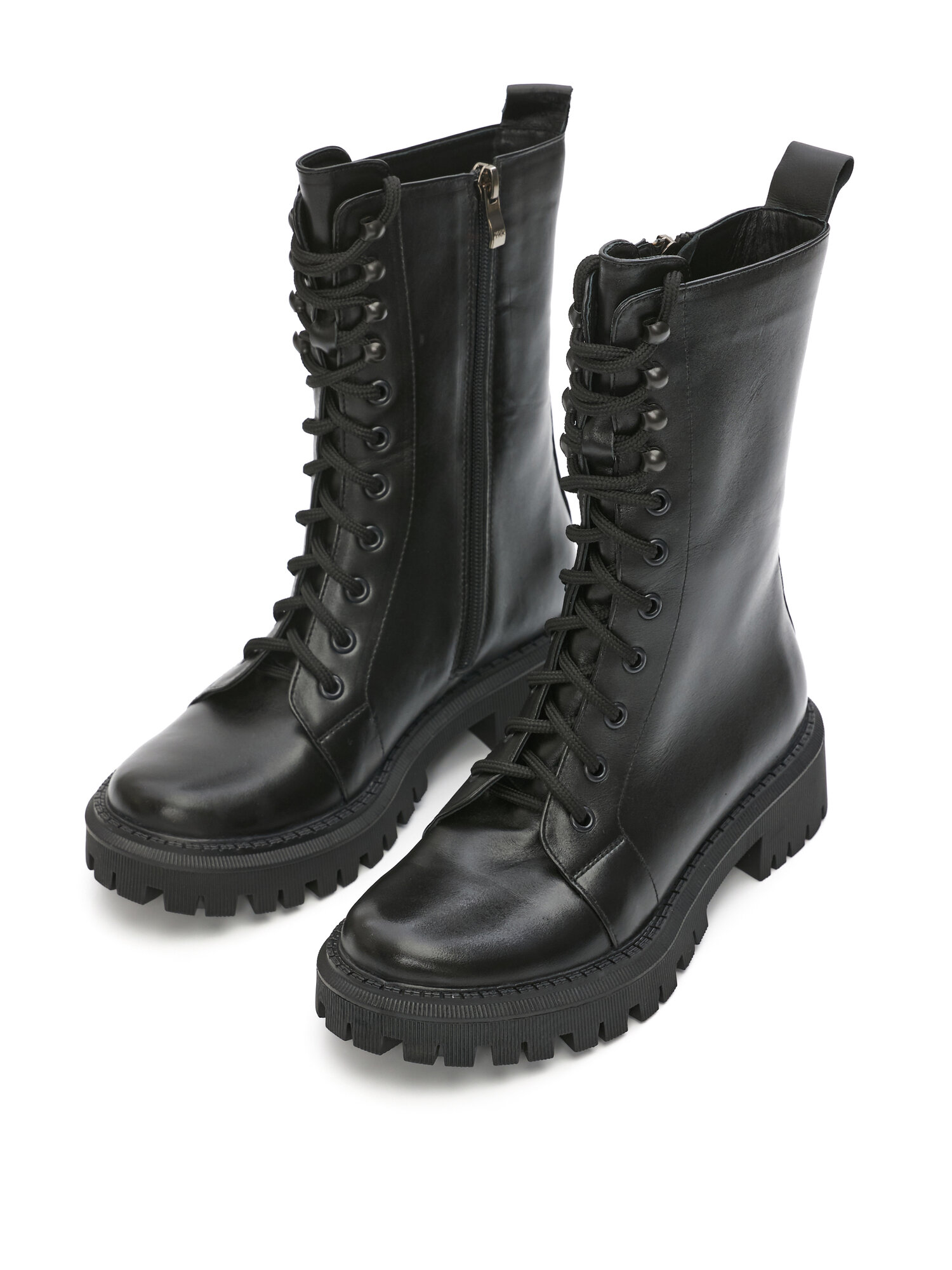 фото Ботинки RESPECT челси черные женские из натуральной кожи