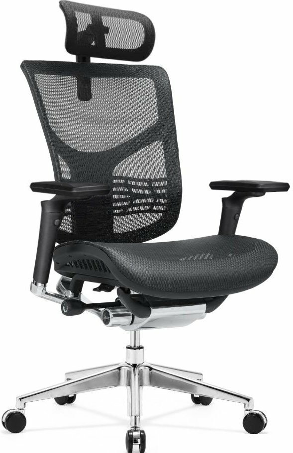 Ортопедическое кресло с вращением Falto Star 2, каркас - полированный металл