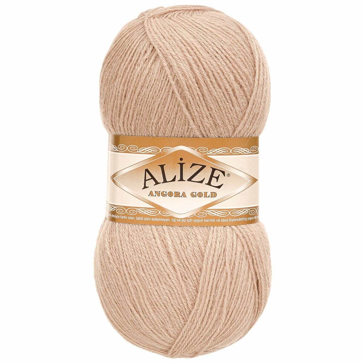 Пряжа ALIZE 'Angora Gold' 100гр. 550м (80% акрил, 20% шерсть) ТУ (541 норка)