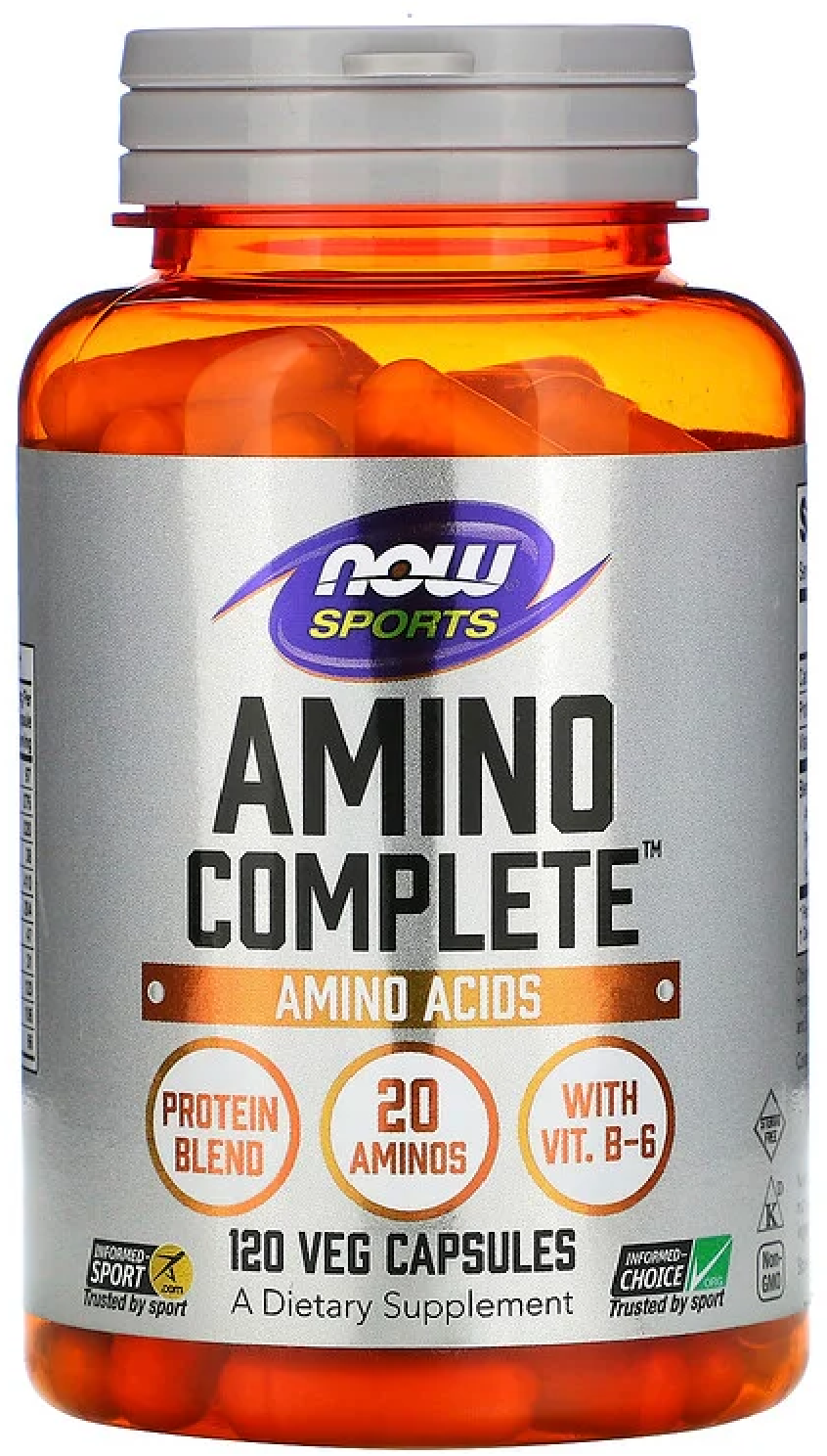 NOW Foods, Amino Complete, аминокислотный комплекс, 120 вегетарианских капсул