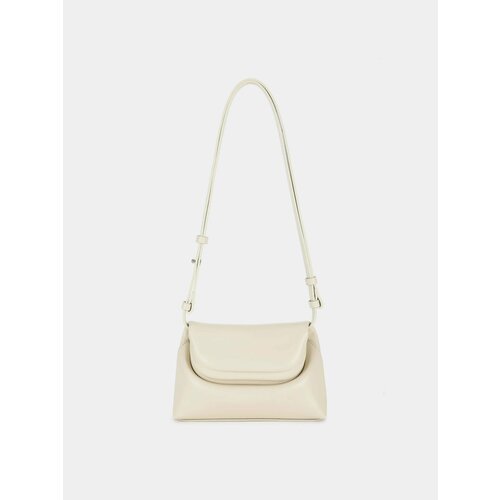 Сумка сэтчел OSOI Folder Mini, фактура гладкая, cream