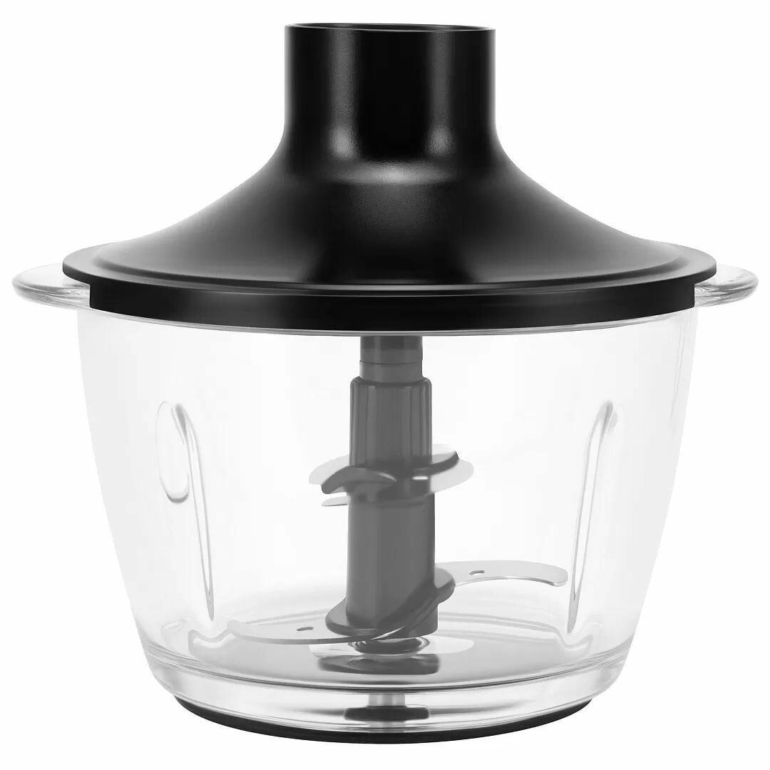 Насадка-измельчитель для блендера Polaris PGB 0106: чаша, крышка и измельчитель, чёрный — фото 1