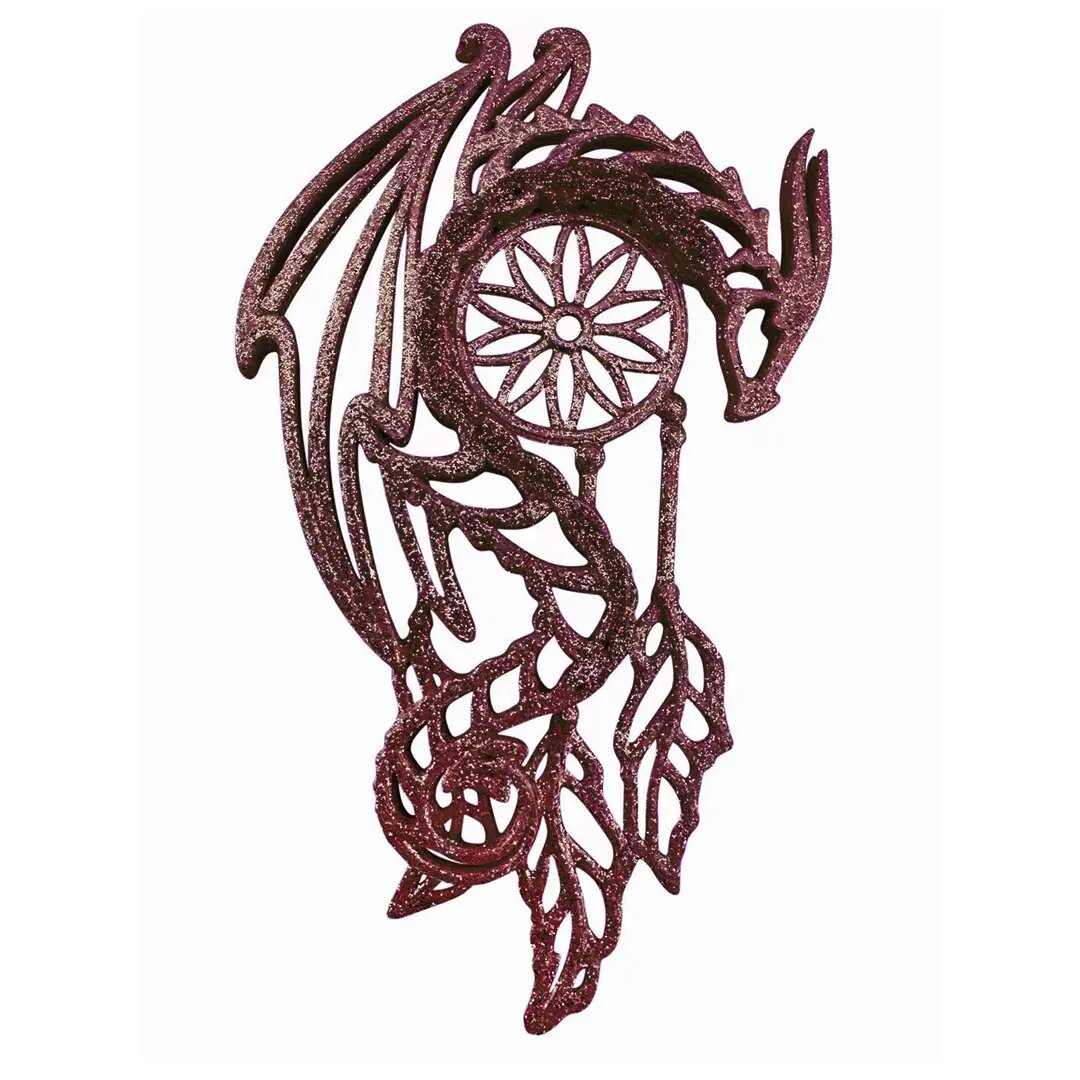 Новогоднее украшение Дракон 12x8 см цвет медный