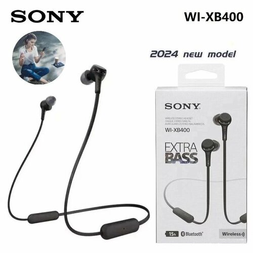 SONY WI-XB400 Беспроводные спортивные наушники black 3671₽