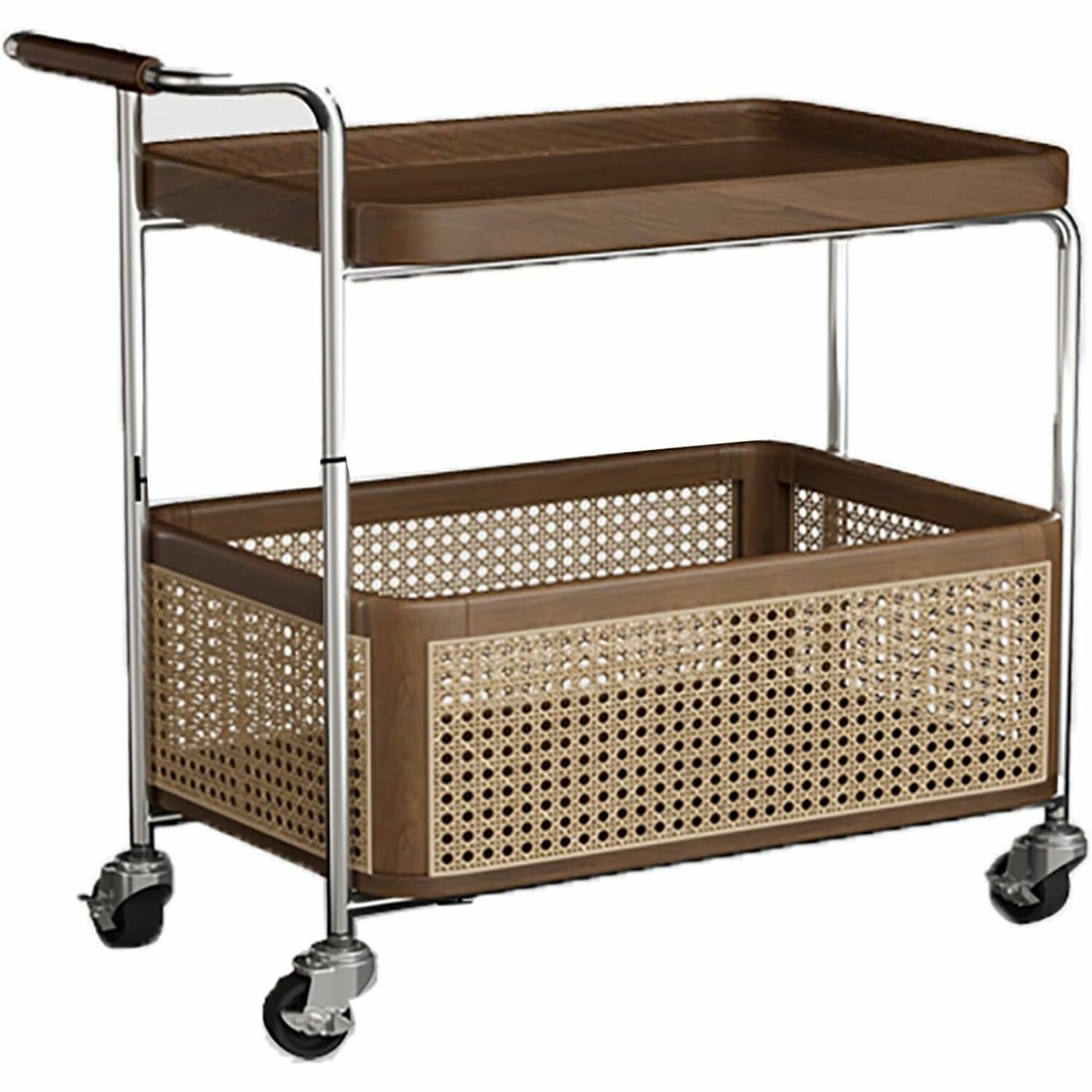 Тележка для гостиной кофейный столик из массива дерева