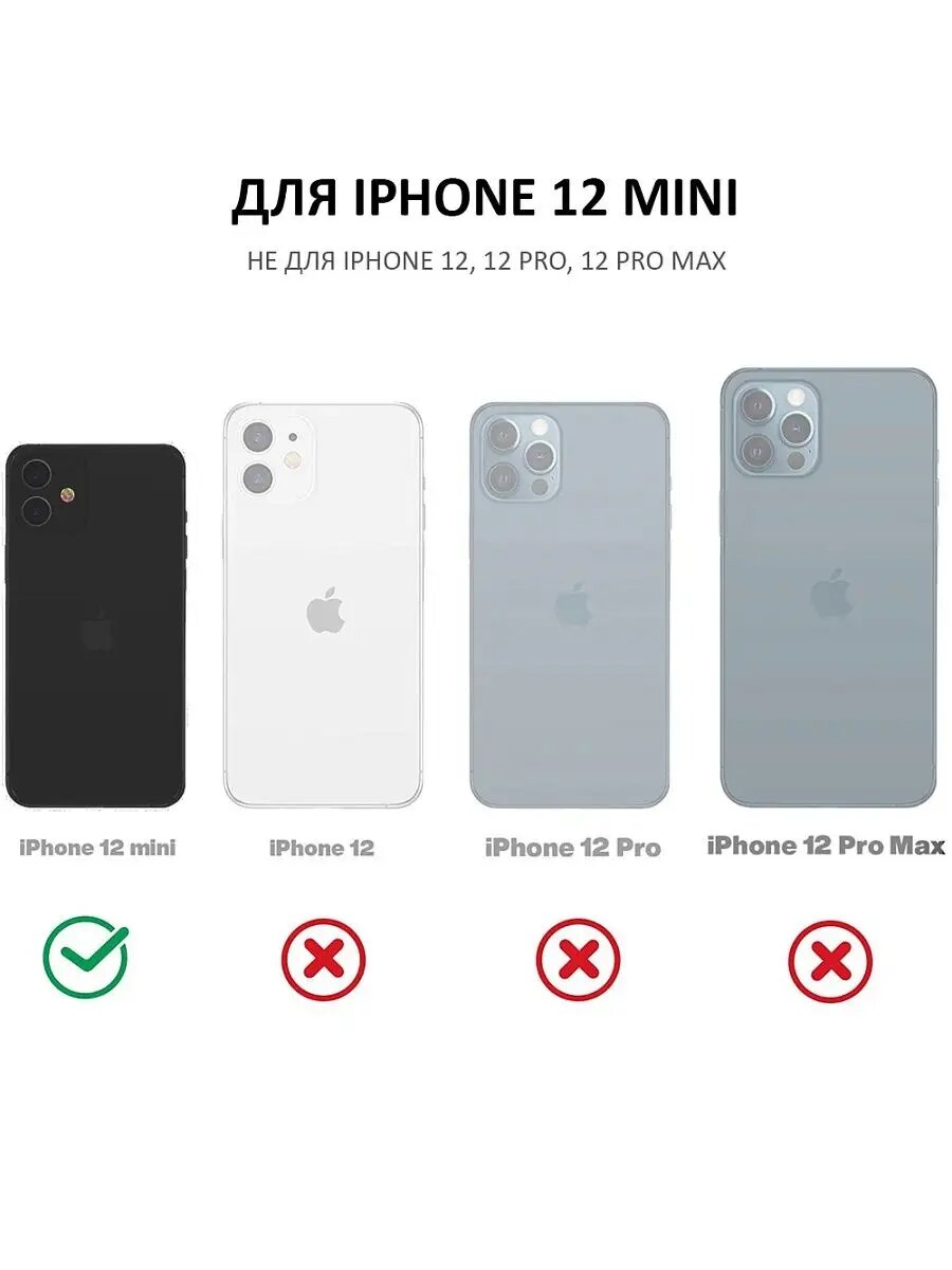 Чехол на iPhone 12 Mini силиконовый на айфон — фото 1