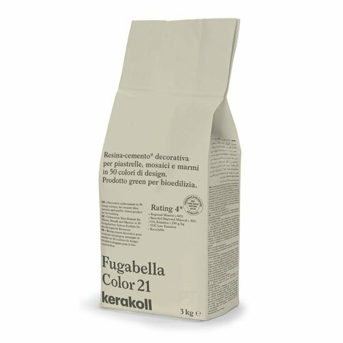 фото Затирка для плитки полимерцементная kerakoll fugabella color (3кг) 21