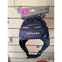 Для регби Шлем OFFLOAD размер L регбийный с регулировкой размера Черный