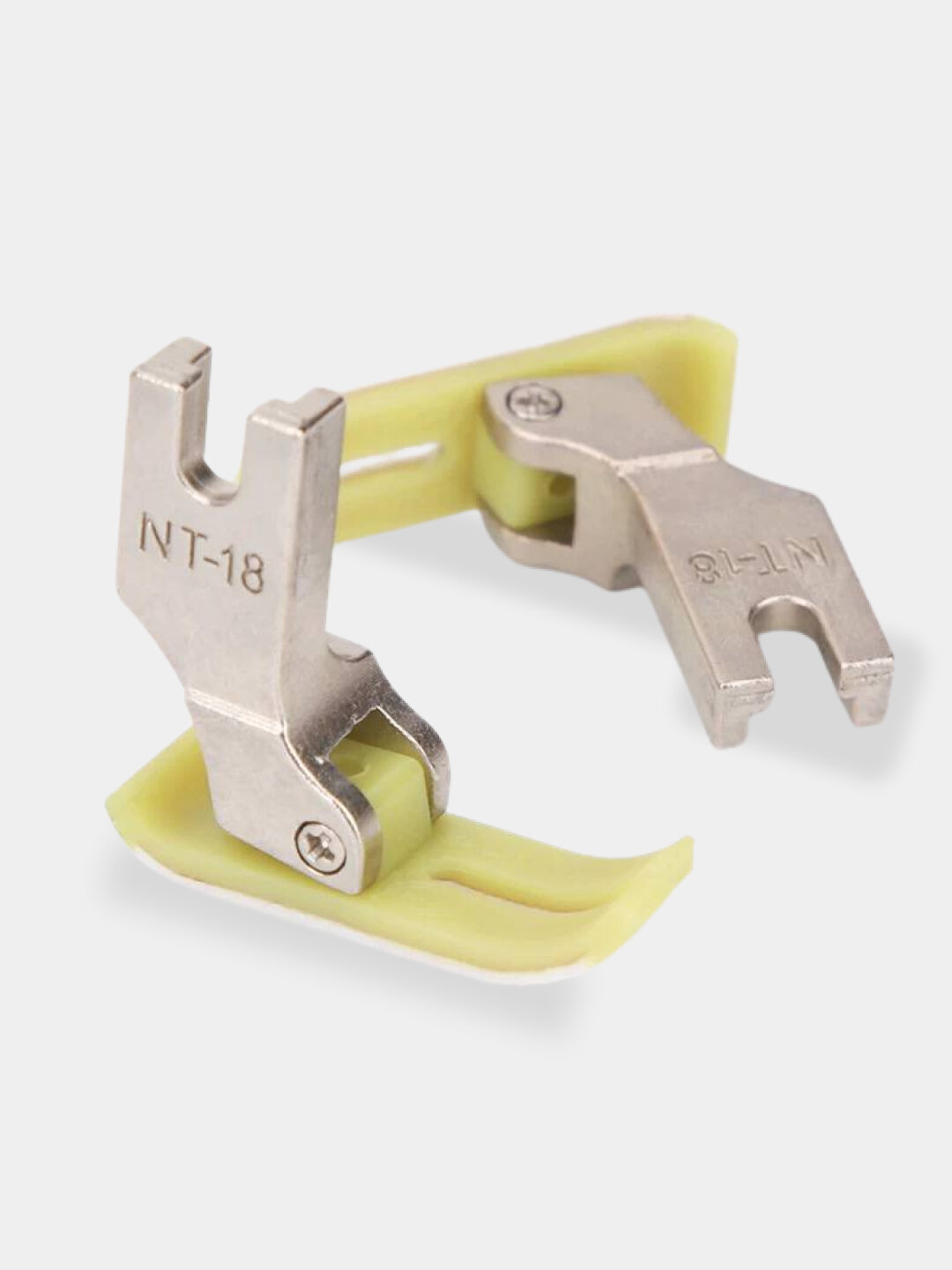 Лапка швейная, для вшивания молний, тефлон, для промышленных швейных машин, 2 штуки NT-18 — фото 1