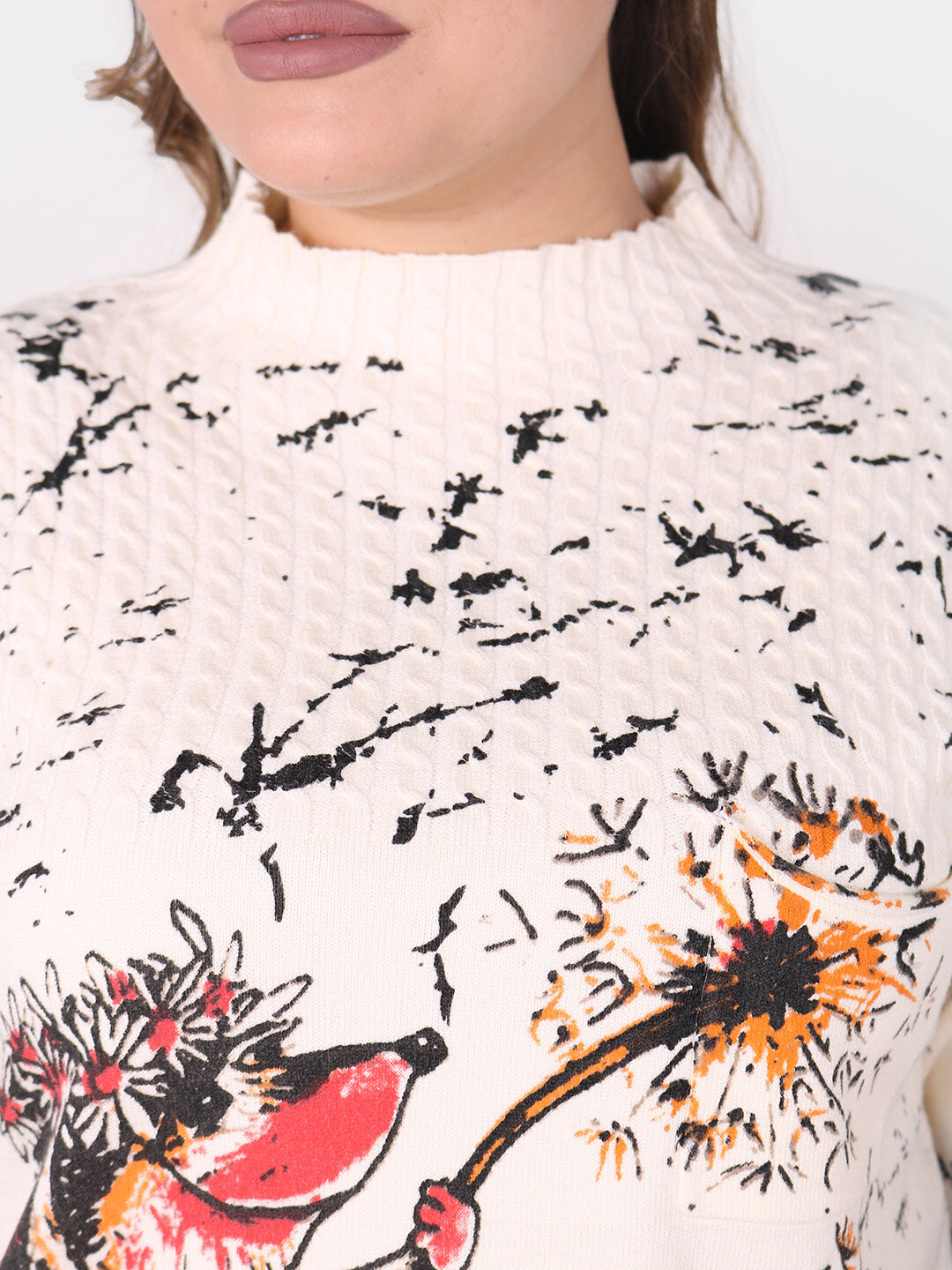 Свитер размер One Size, , кремовый — фото 1