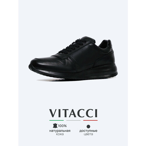 фото Кроссовки vitacci, полнота 6 (ru)/ на среднюю стопу, размер 40, черный