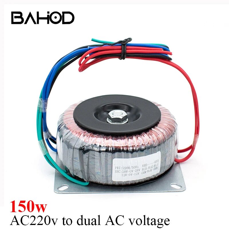 BAHOD 150 Вт Трансформатор для усилителя звука, daul 30v daul 12v