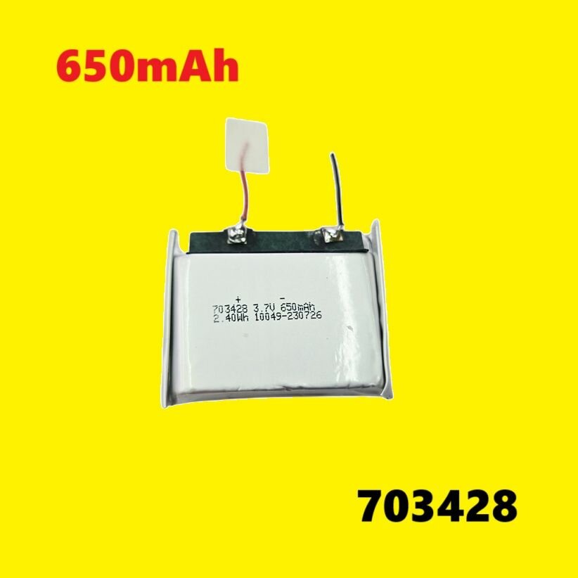 Аккумулятор 703428 3.7V 650mAh Li-Pol Battery батарея c голыми проводами, запчасти батарейка LI-PO вертолет, квадрокоптер, дрон вейп N43