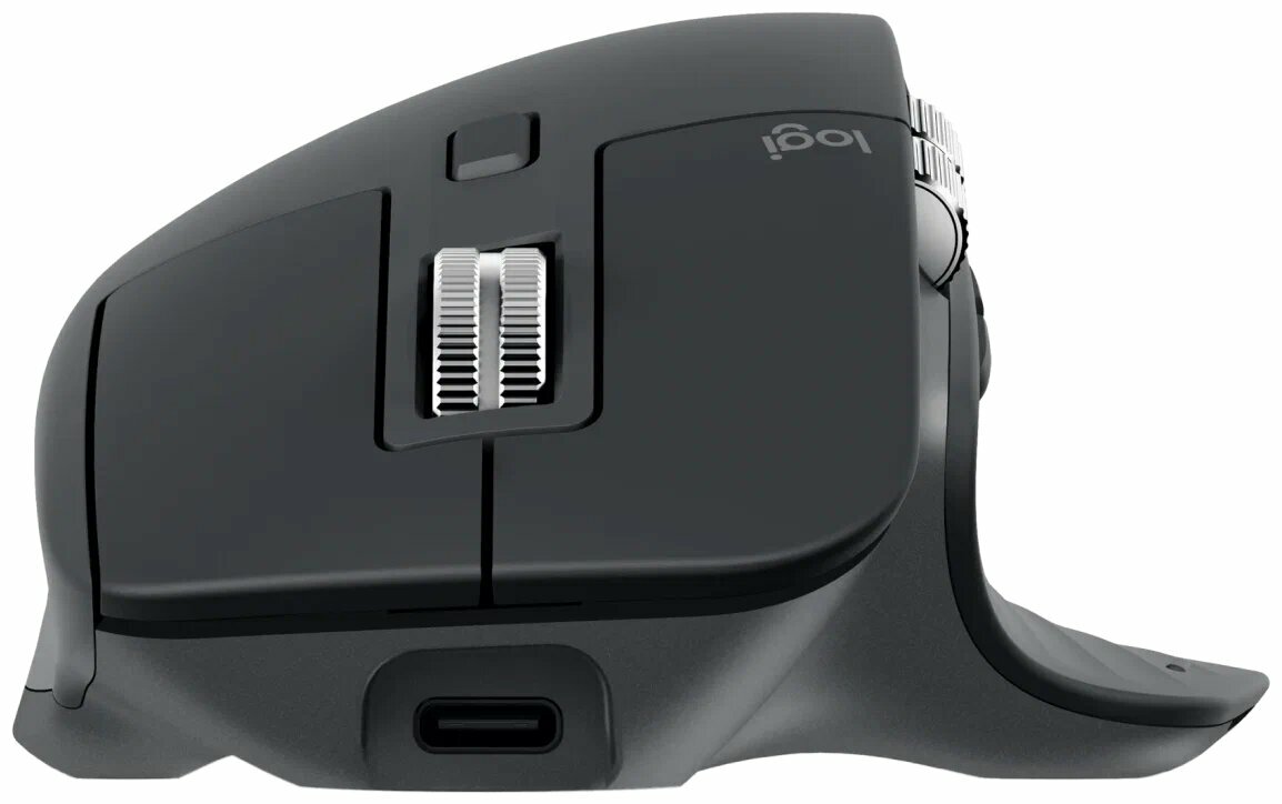 Беспроводная оптическая мышь Logitech MX Master 3s Black (разрешение сенсора 8000 dpi | бесшумное нажатие клавиш) — фото 1