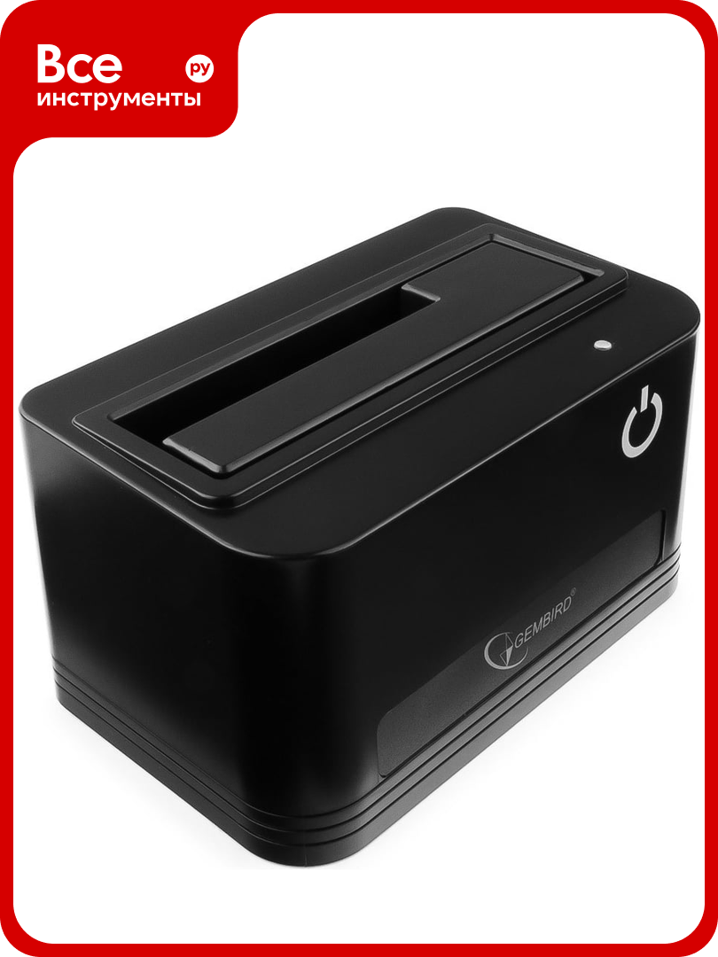 Докстанция Gembird 2.5/3.5 черный USB 3.0 SATA HDD/SSD HD32-U3S-4