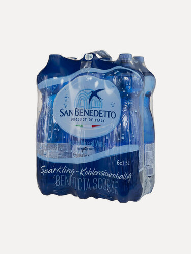 Изображение товара Вода "San Benedetto" 1,50л *6шт, газированная, пэт