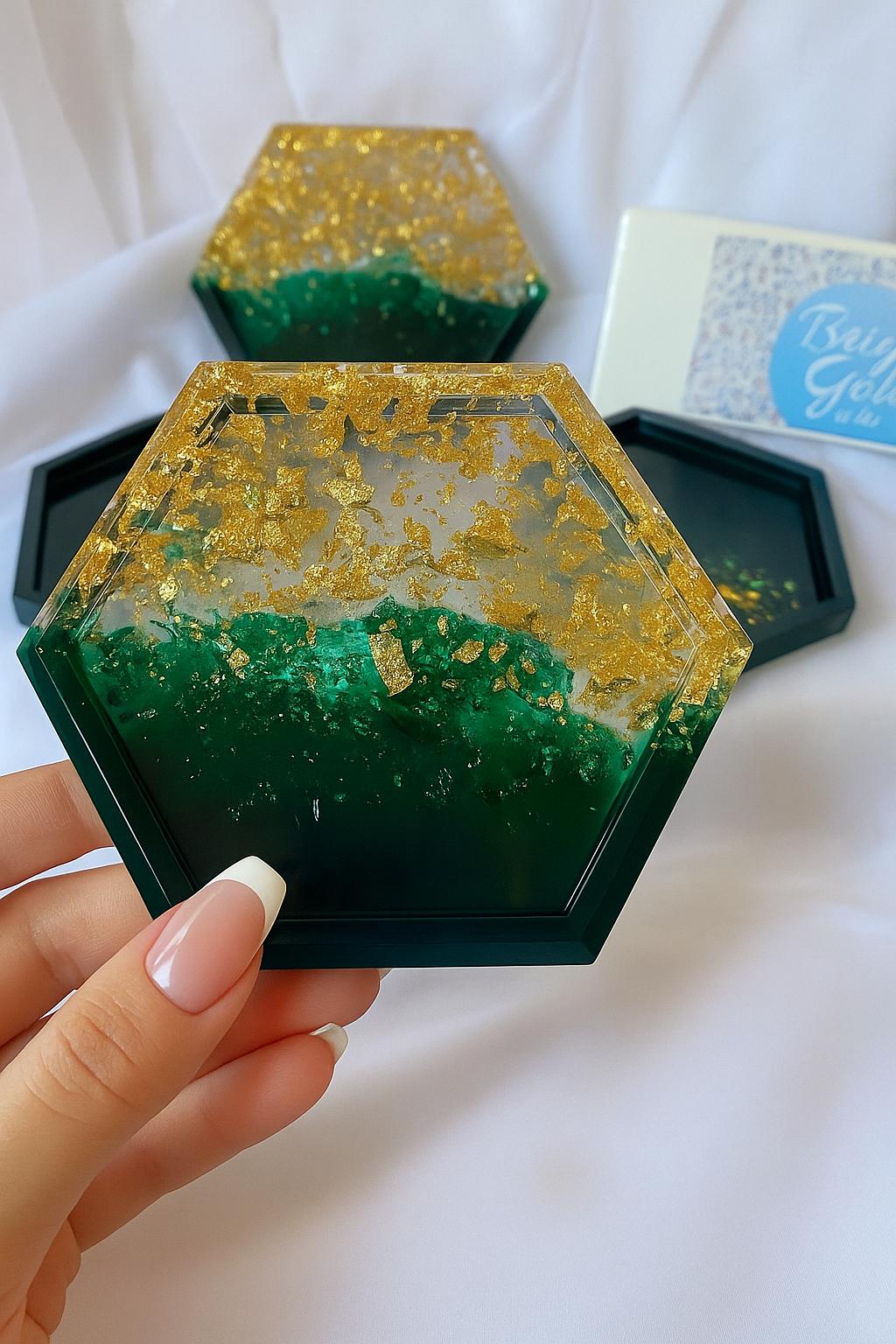 Молд силиконовый шестигранник, форма для подставки под чашку, свечу, эпоксидной смолы и гипса, D'Mari