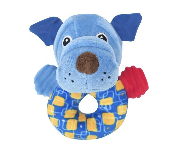 Погремушка Lorelli "Собачка", мягкая, для развития моторики, 30 г