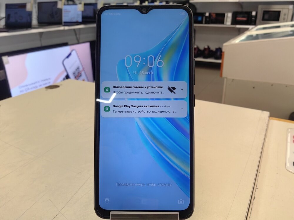 Смартфон Infinix HOT 20i 4/64 ГБ Global для РФ, 2 SIM, черный Б/У уценка