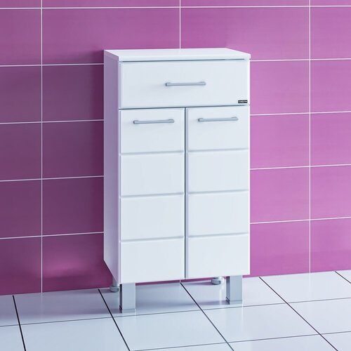 Тумба СанТа Омега 45 напольная белый глянец 307002