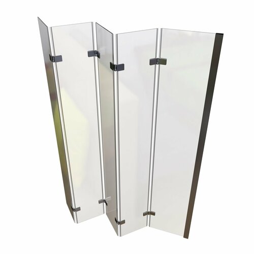 Шторка душевая Radomir Смайл складная 116х140 5 секций прозрачная хром 31307₽