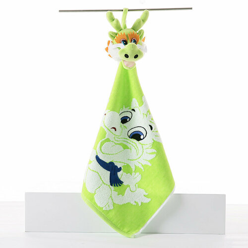 Полотенце-салфетка Весёлый дракончик ZX6181 36х34 зеленый
