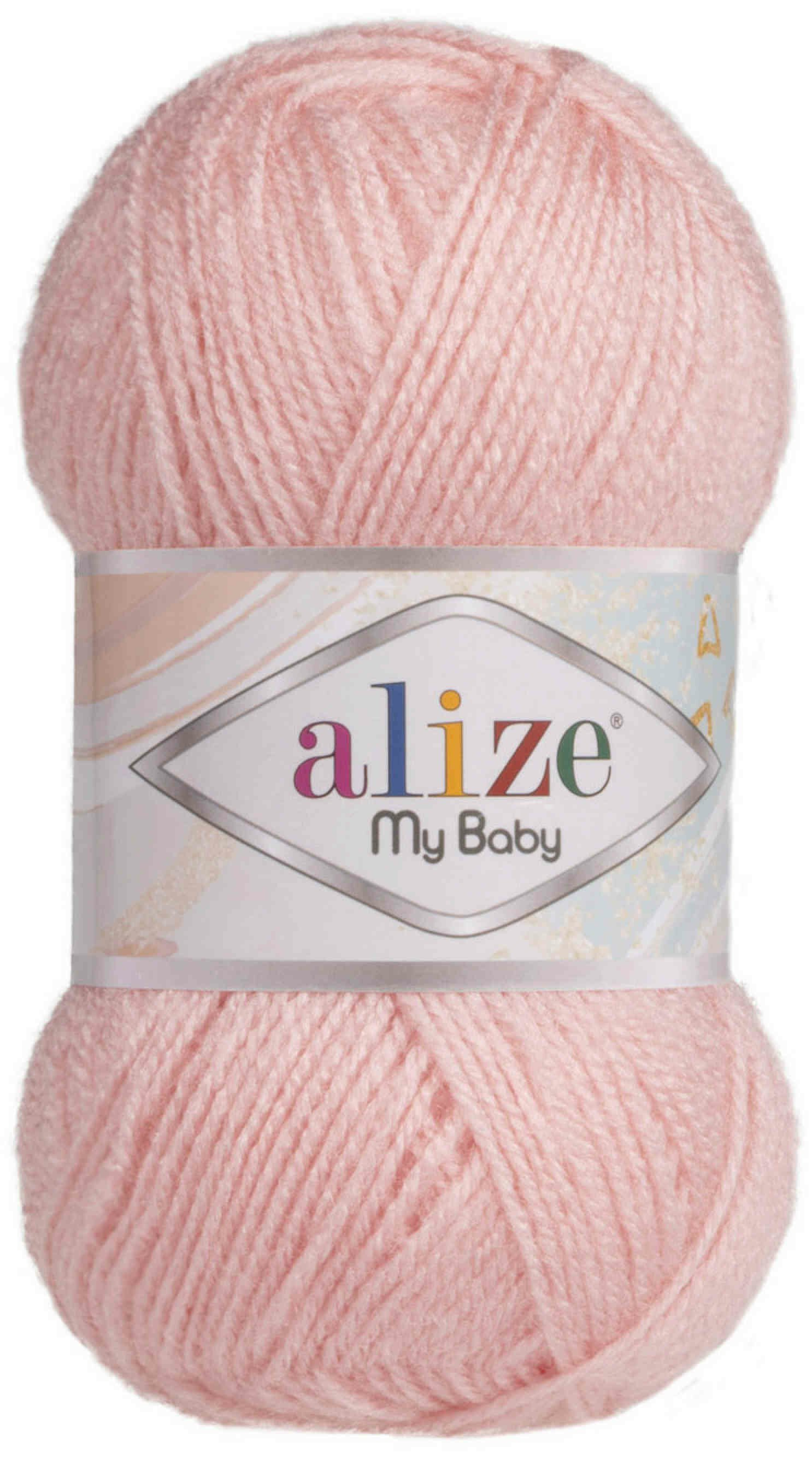 Пряжа Alize My baby розовая пудра (556), 100%акрил, 150м, 50г, 1шт