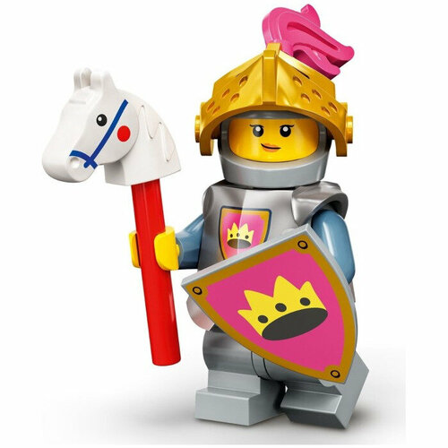 military medieval lion country castle building block city gate knight siege bridge royal arena bricks modle set toys for kid LEGO Minifigures 71034-11 Рыцарь желтого замка